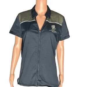 Harley Davidson Wounded Warrior Project zip up front shirt size xl